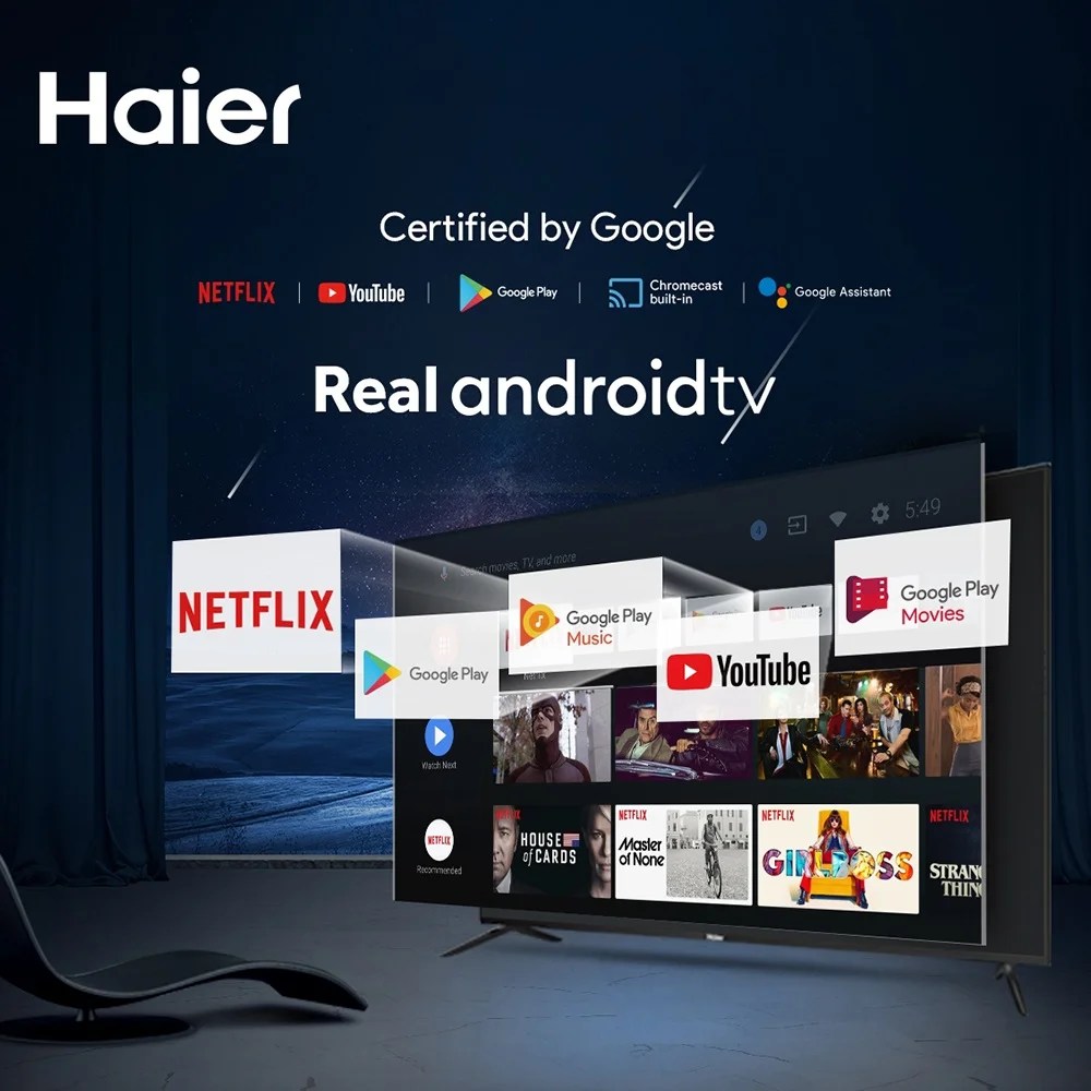 Haier Android TV 43 inch H43K6FG(Android Smart TV) Lahore Electronics