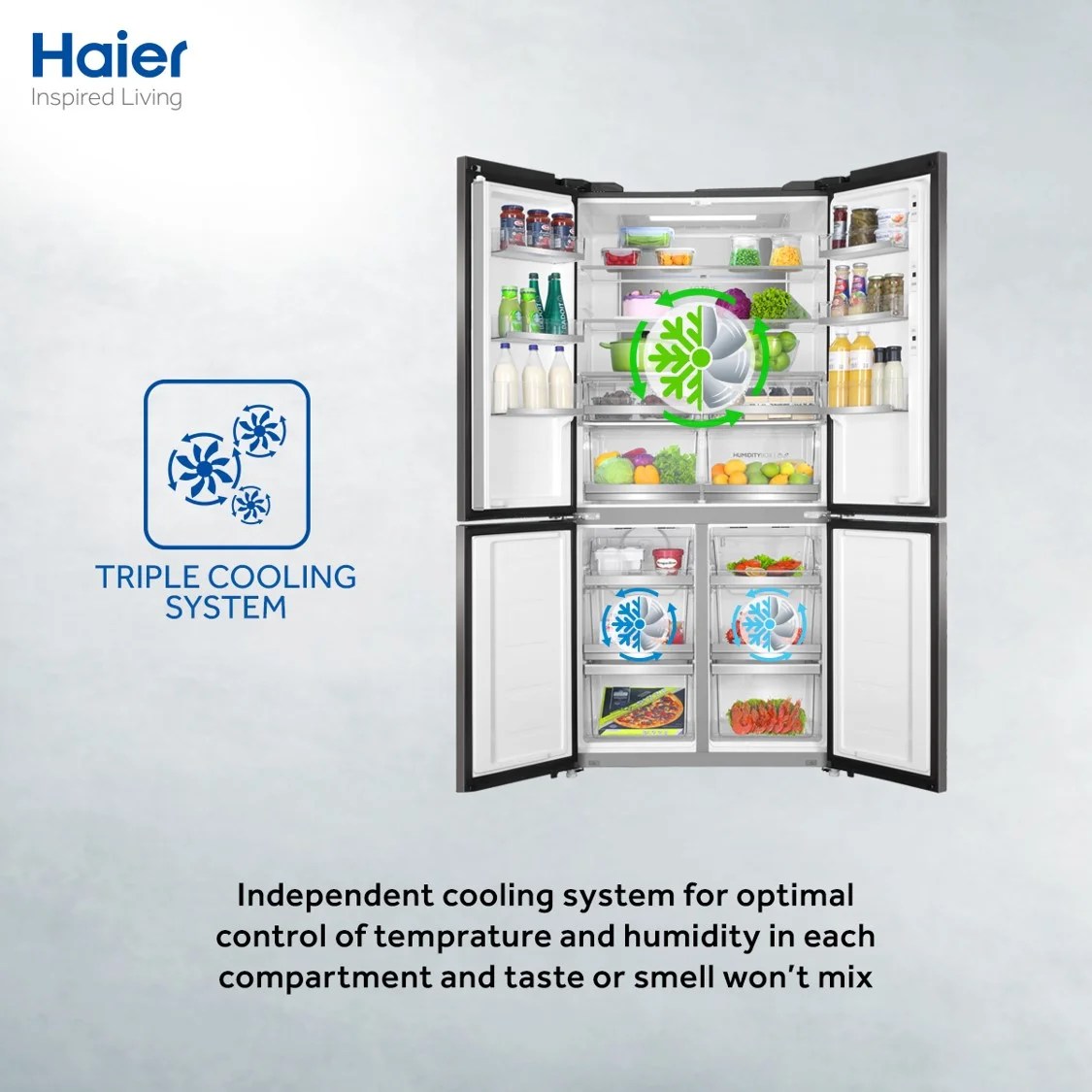 HAIER HRF578TBG Side By Side Inverter Refrigerator Best, 55 OFF