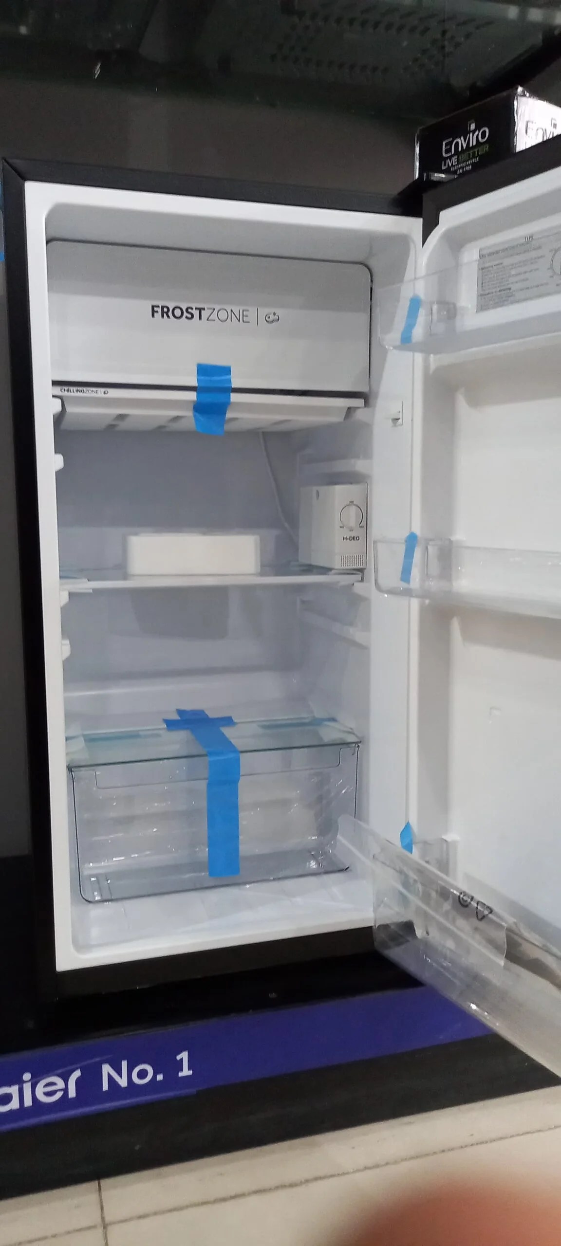 Haier room fridge HR136B Single door Refrigerator Black Lahore