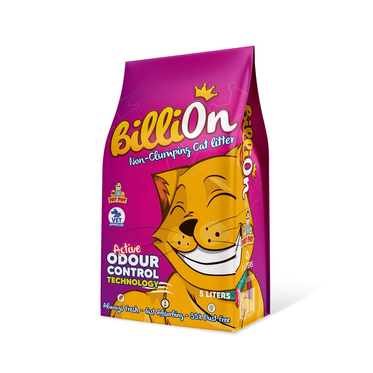 BILLION NON CLUMPING CAT LITTER 5KG Lahore Pets