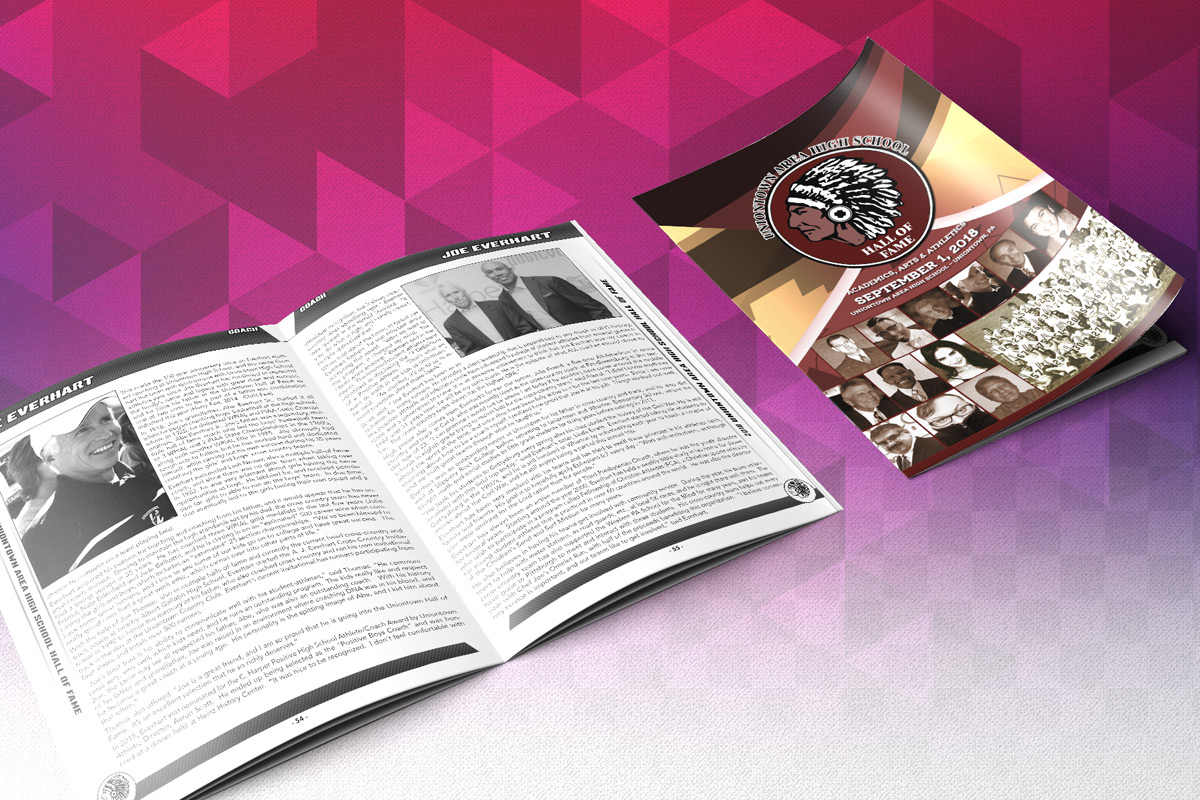 Uniontown High School Hall of Fame Program Laick Design