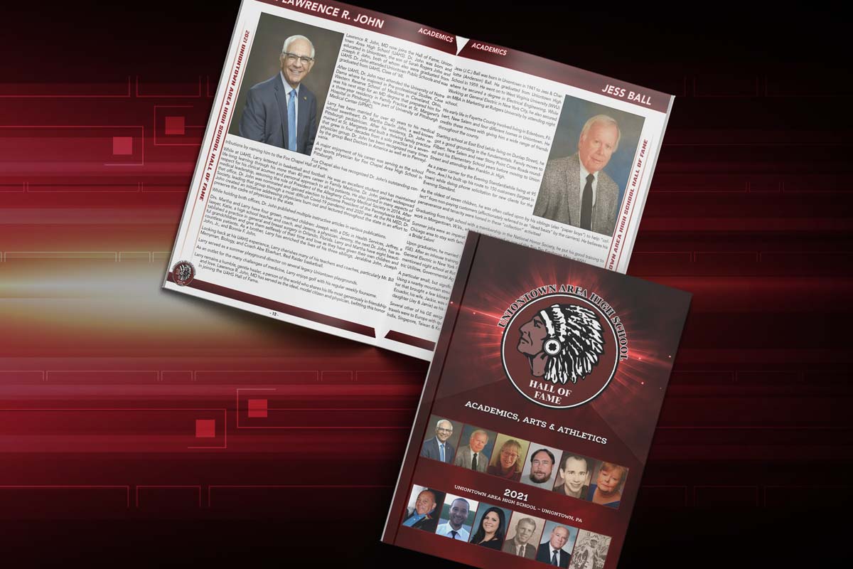Uniontown High School 2021 Hall of Fame Program Laick Design