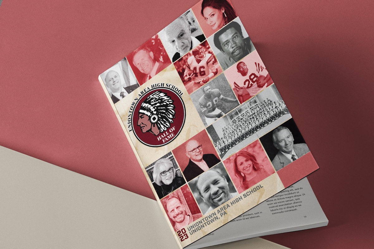 Uniontown Area High School 2023 Hall of Fame Program Laick Design