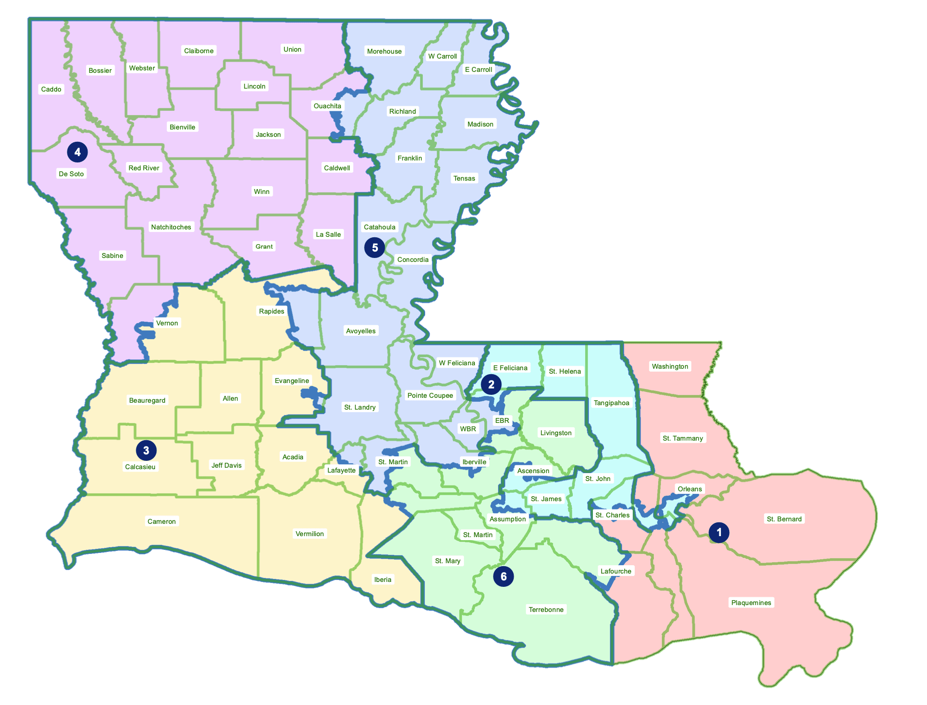 7 maps the Louisiana Legislature will consider for new congressional