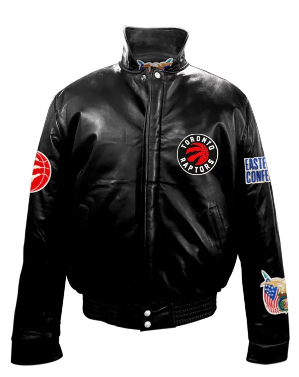 Toronto Raptors Full Leather Puffer Jacket LA Jacket