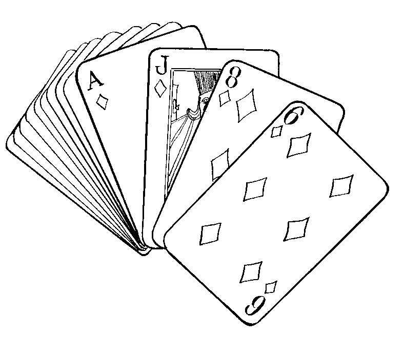 Deck Of Cards Coloring Pages Coloring Pages