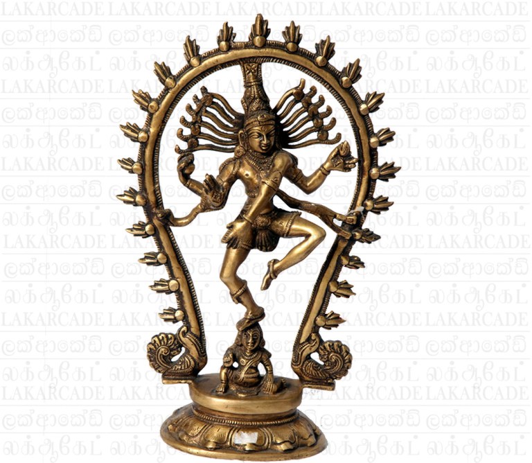 Lord Shiva (Nataraja) in Dancing Position Statue of Brass LAKARCADE