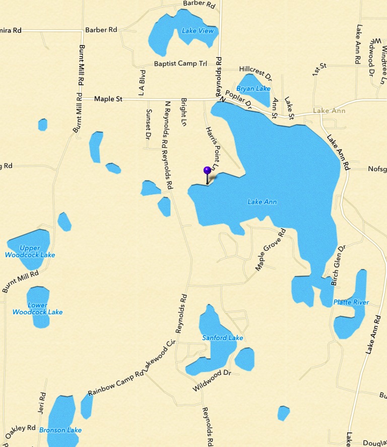 Directions Lake Ann Cottage