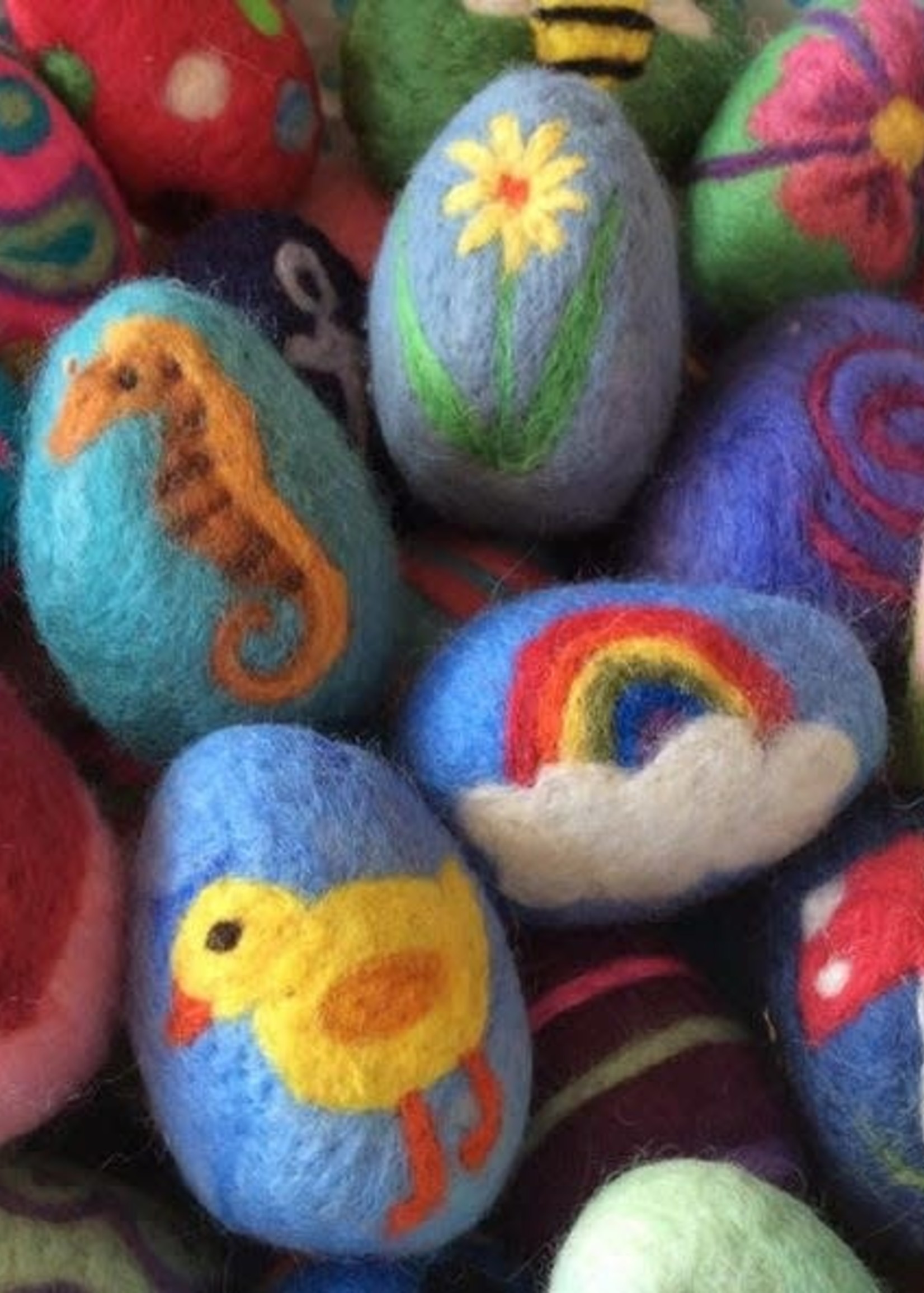 Wool Felted Easter Egg Lake Champlain Waldorf School