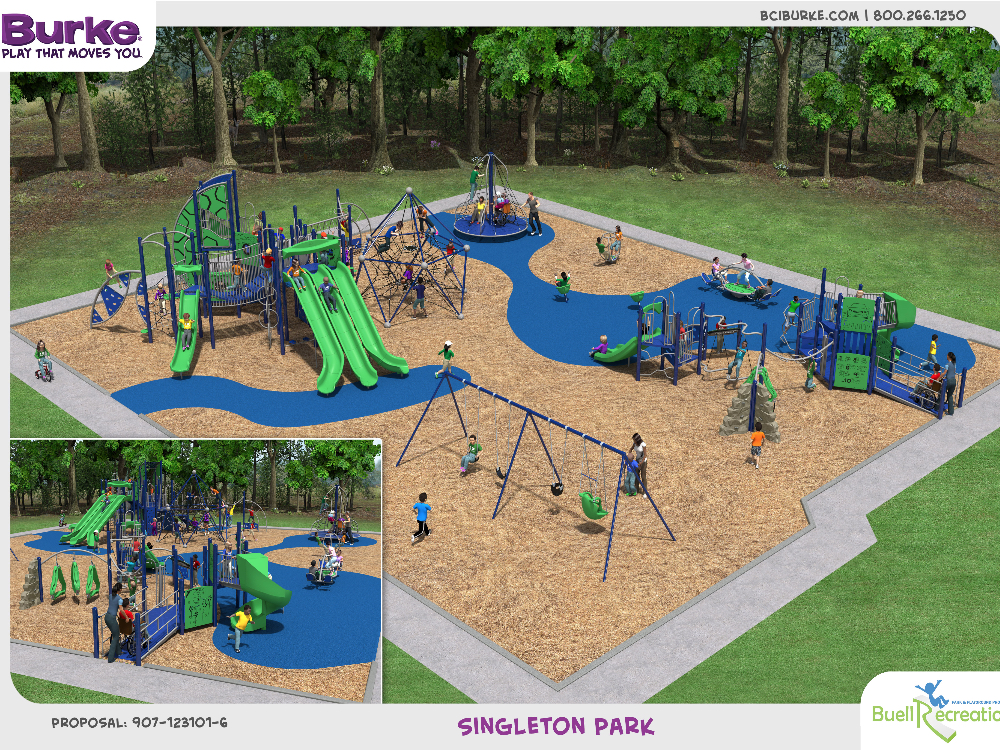 Continued Progress on Singleton Park Playground Renovation Lake