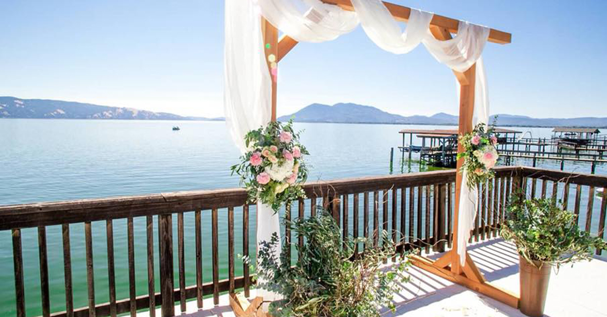 Tie the knot in a spot where there’s nothing to “wine” about. Lake County