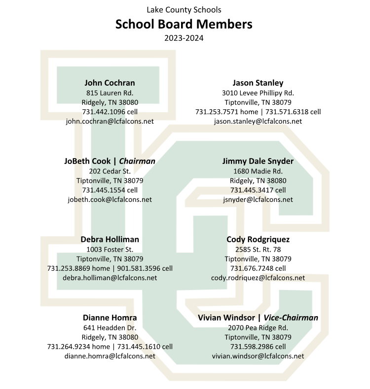 Commissions and Boards Lake County, TN Government