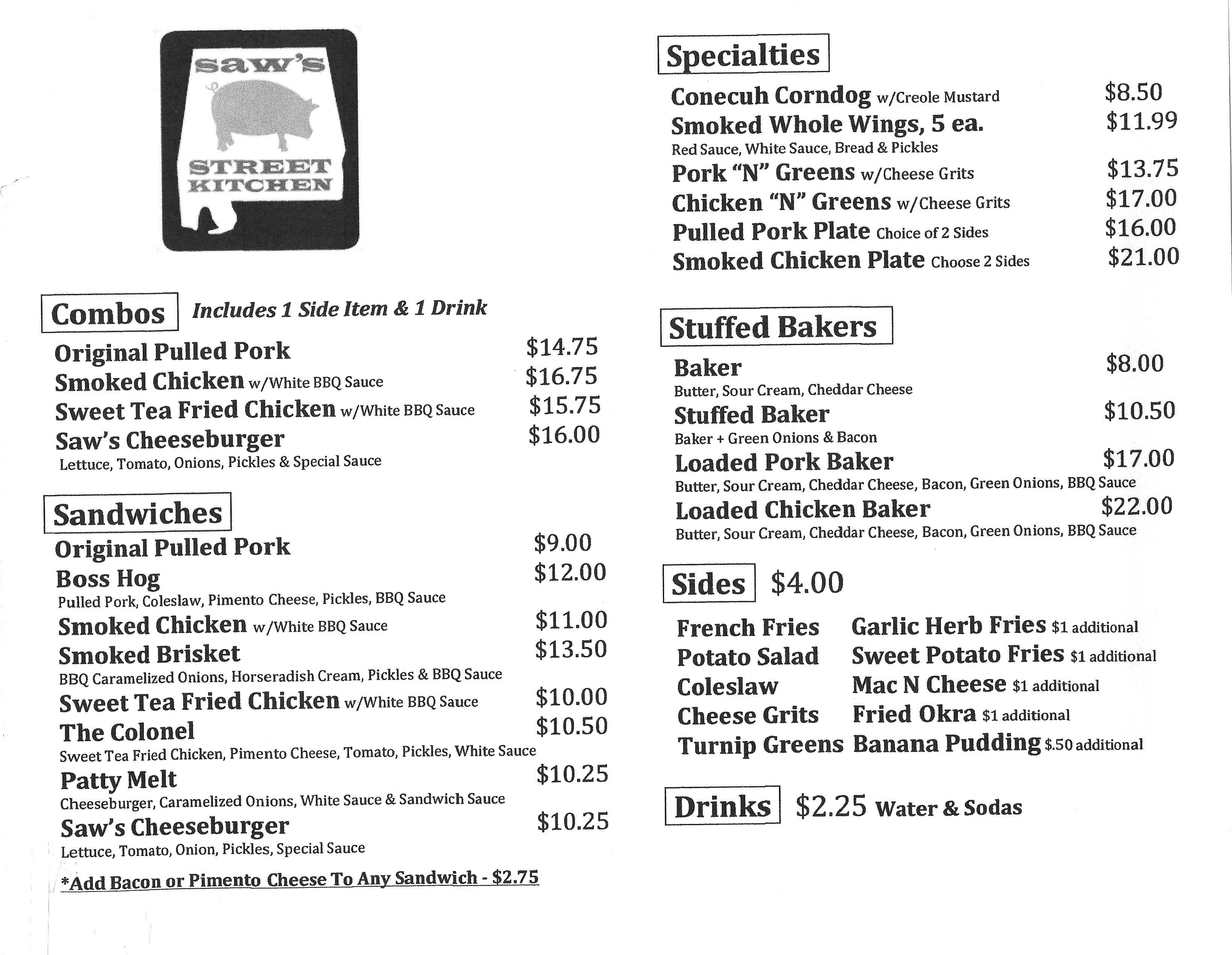 Saw’s BBQ Street Kitchen Food Truck Lake Crest HOA