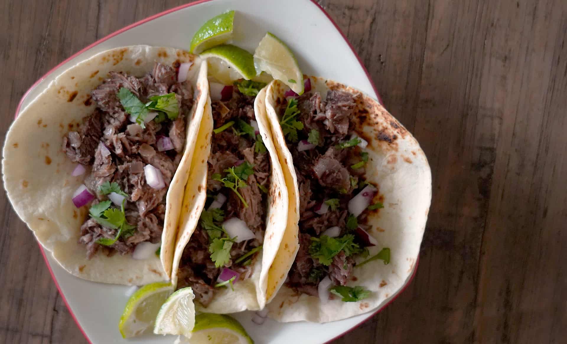 Slow Cooker Short Rib Barbacoa Tacos Beef Recipes LGCM