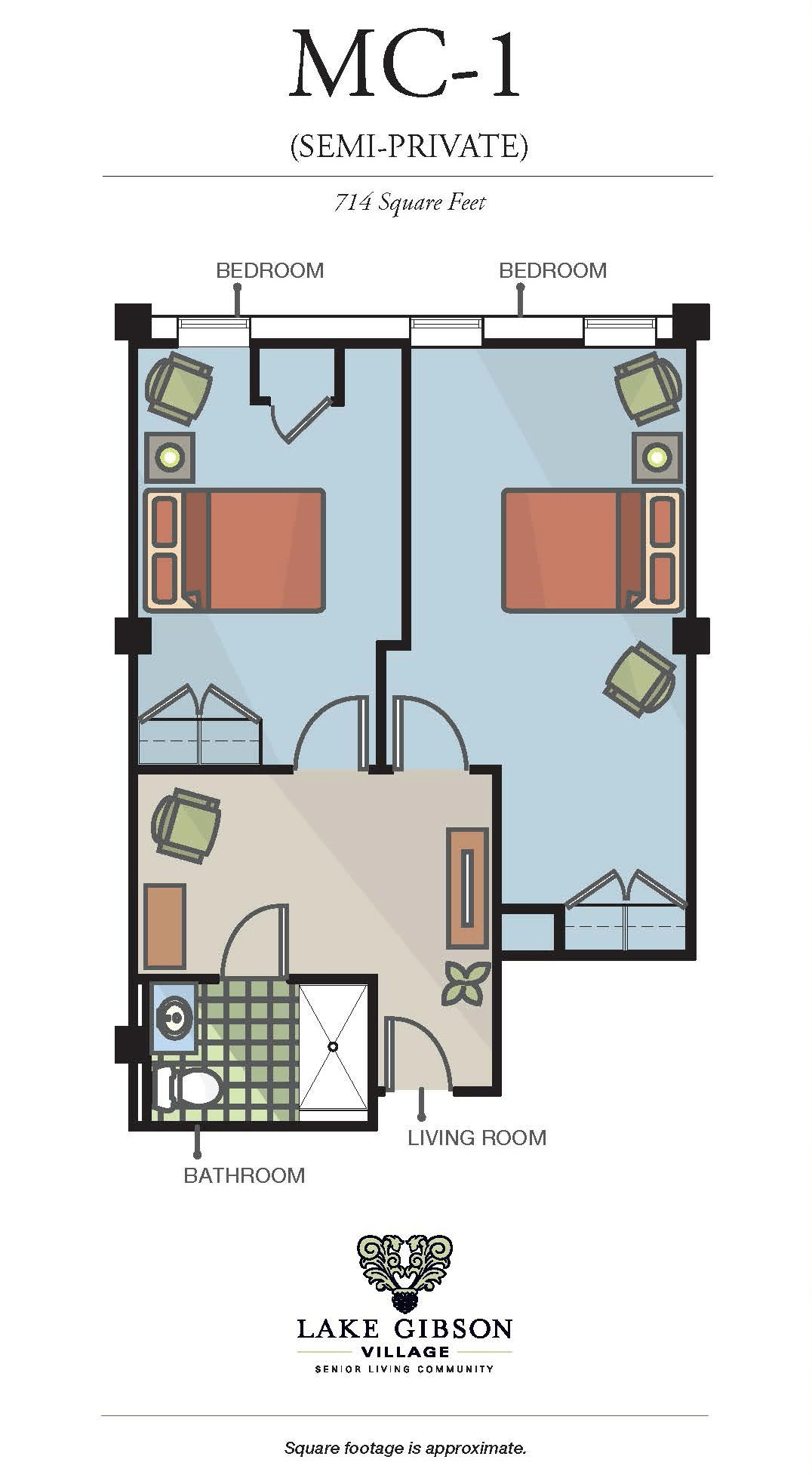 Memory Care Floor Plans Lake Gibson Village