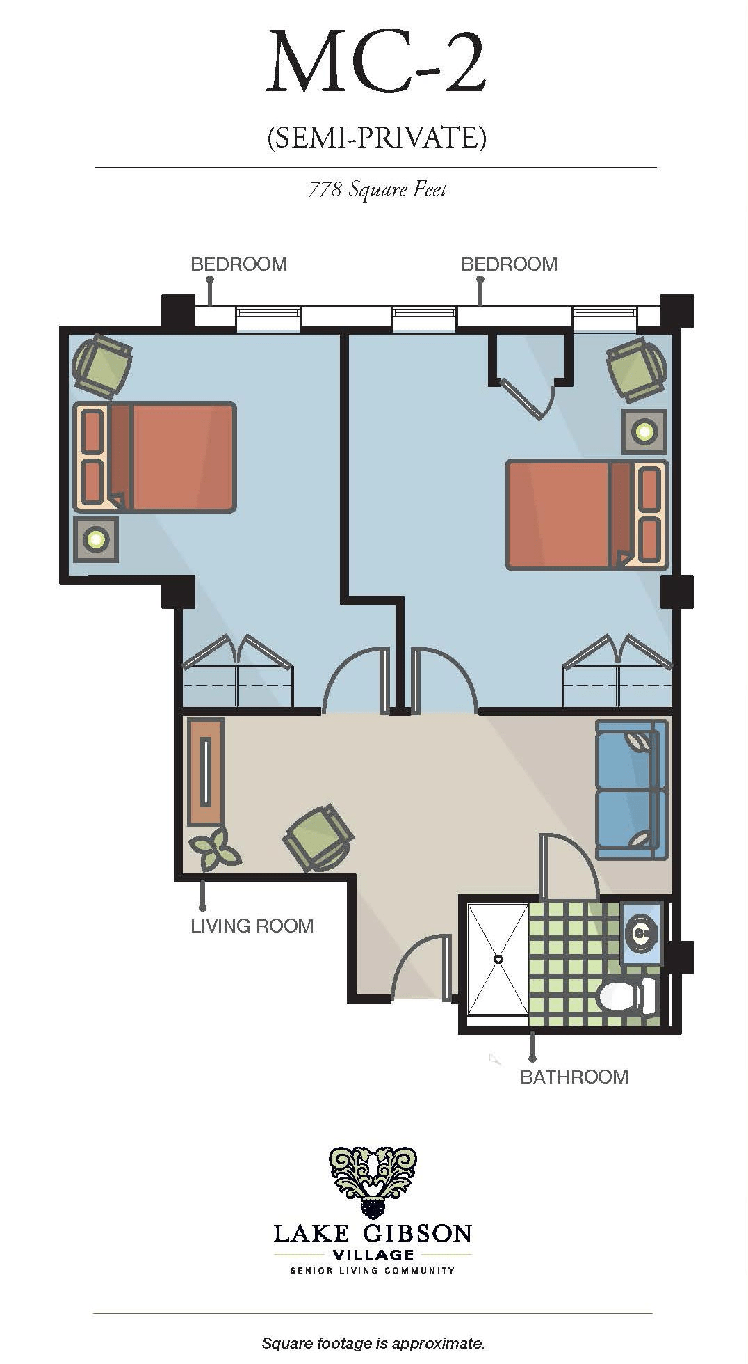 Memory Care Floor Plans Lake Gibson Village