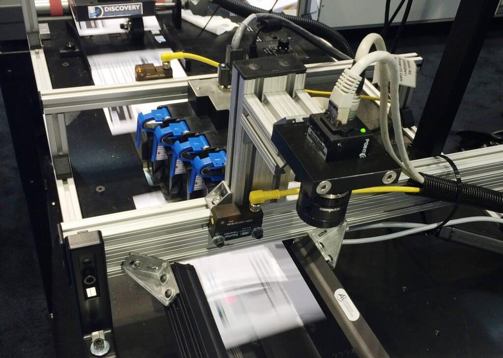 Bindery equipment inspection with signature verification Lake Image