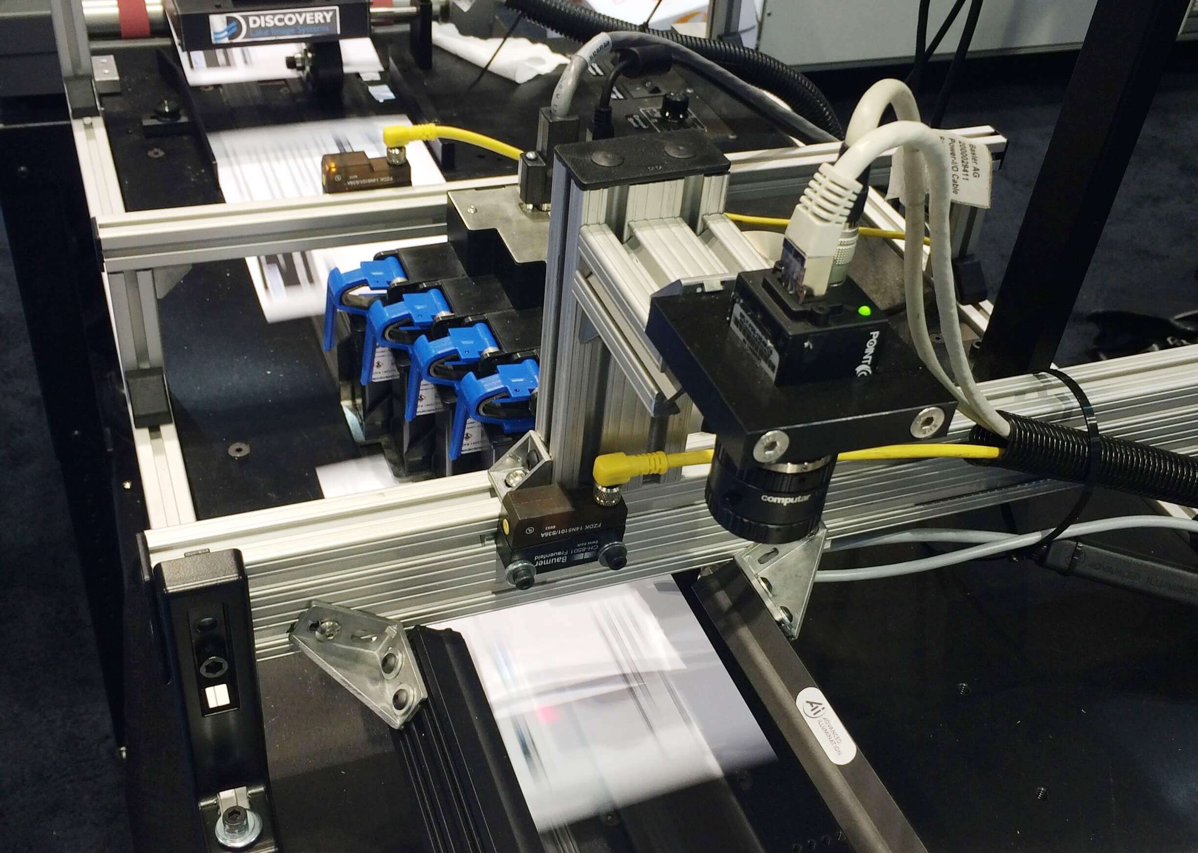 Bindery equipment inspection with signature verification Lake Image