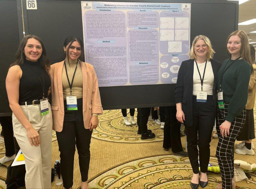 Lakeland psychology students share research at Chicago event