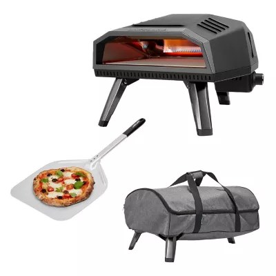 Lakeland Gas Pizza Oven, Oven Cover and Pizza Peel Bundle Lakeland