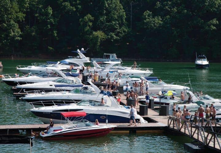 LandShark Landing Docks at Margaritaville Lake Lanier