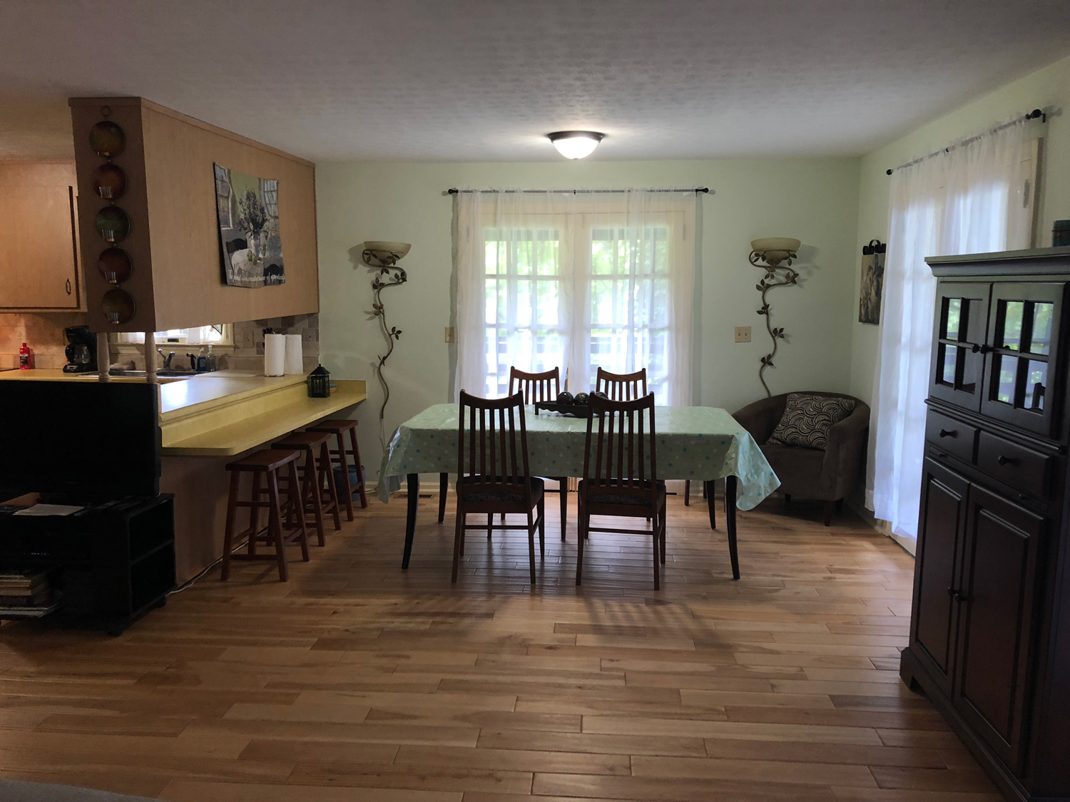Dining Area Lake Lure North Carolina Lakefront Vacation Rental House