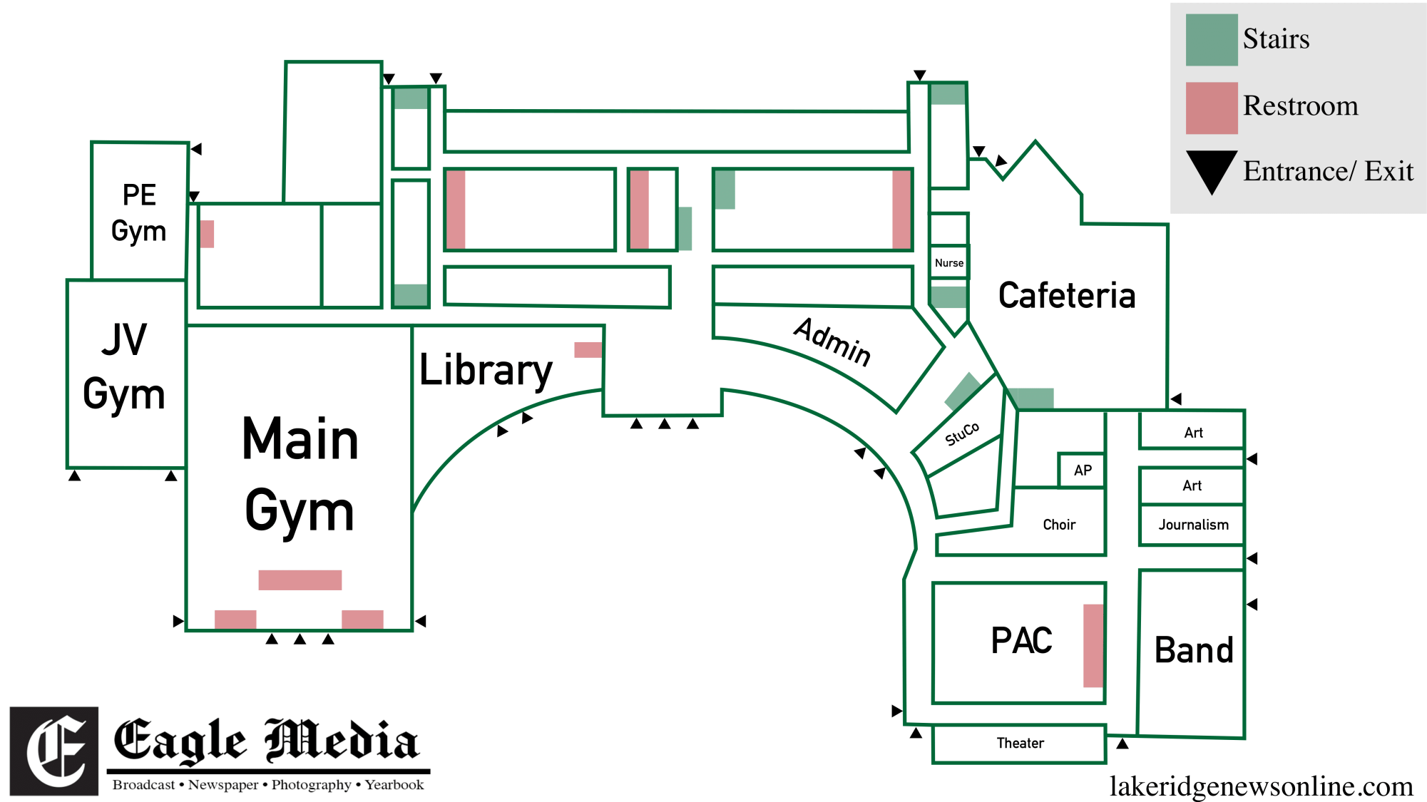 Map of Lake Ridge Eagle Media