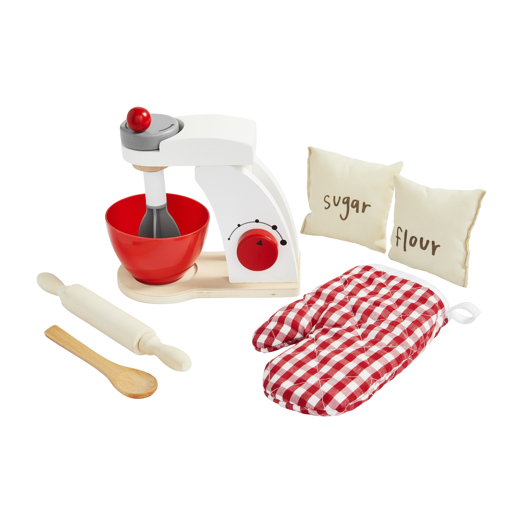 WOOD MIXER BAKING TOY SET Lakeside Livin'