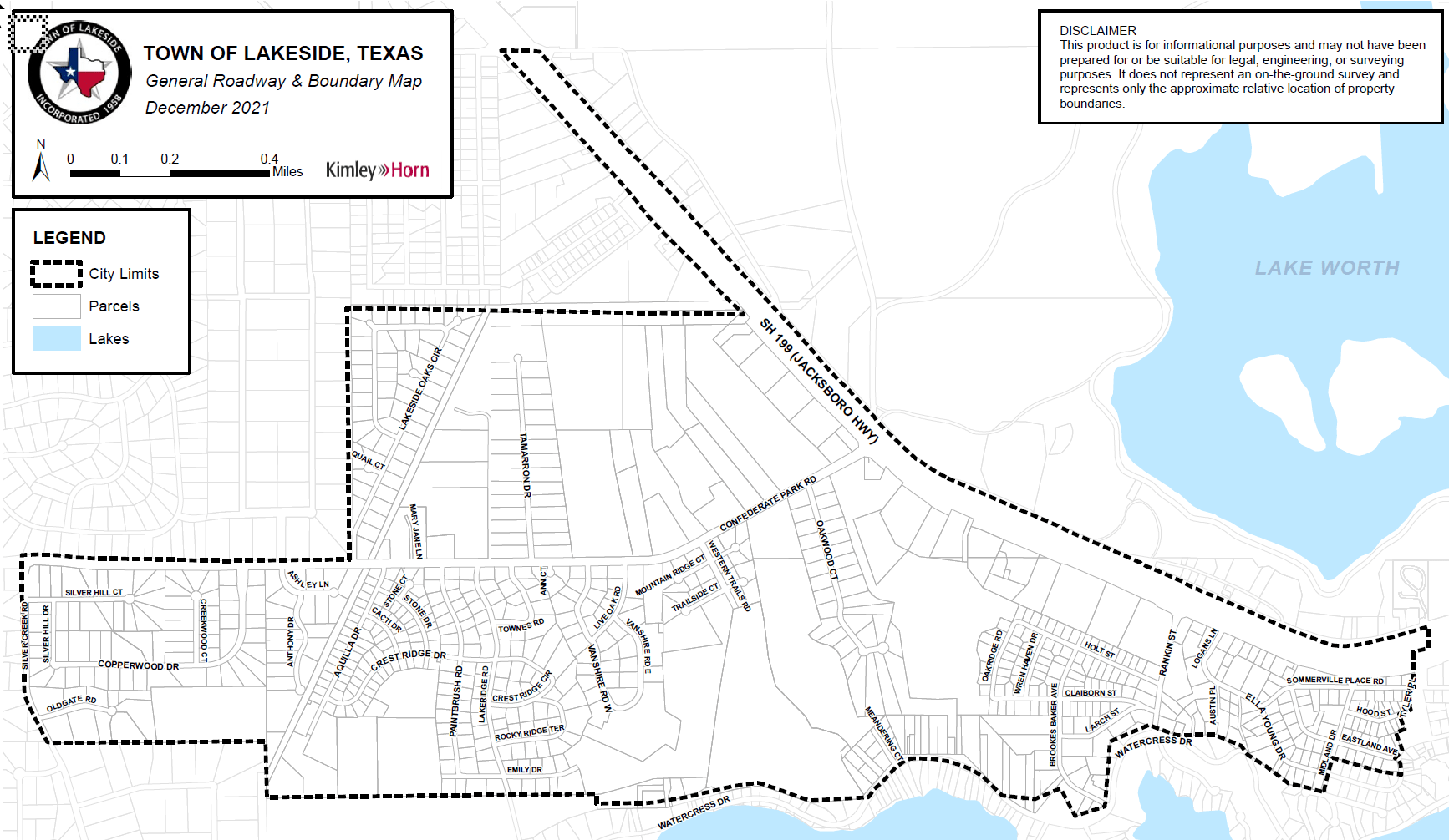 Residential Town in Lakeside, TX Town of Lakeside