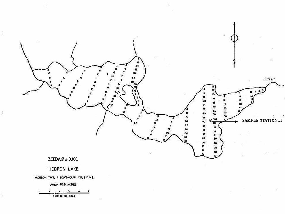 Lakes of Maine Lake Overview Lake Hebron Monson, Piscataquis, Maine