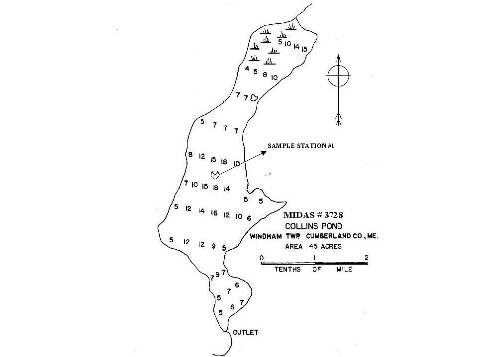 Lakes of Maine Lake Overview Collins Pond Windham, Cumberland, Maine