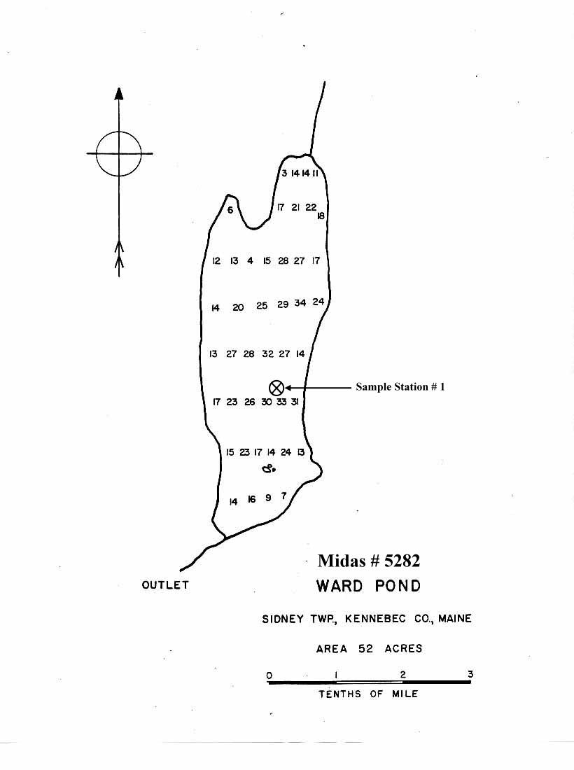 Lakes of Maine Lake Overview Ward Pond Sidney, Kennebec, Maine