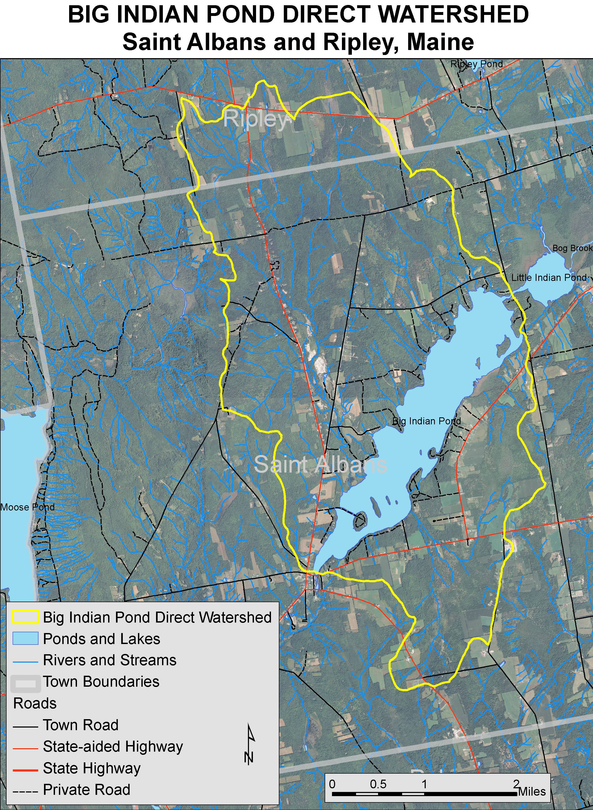 Lakes of Maine Lake Overview Big Indian Pond Saint Albans