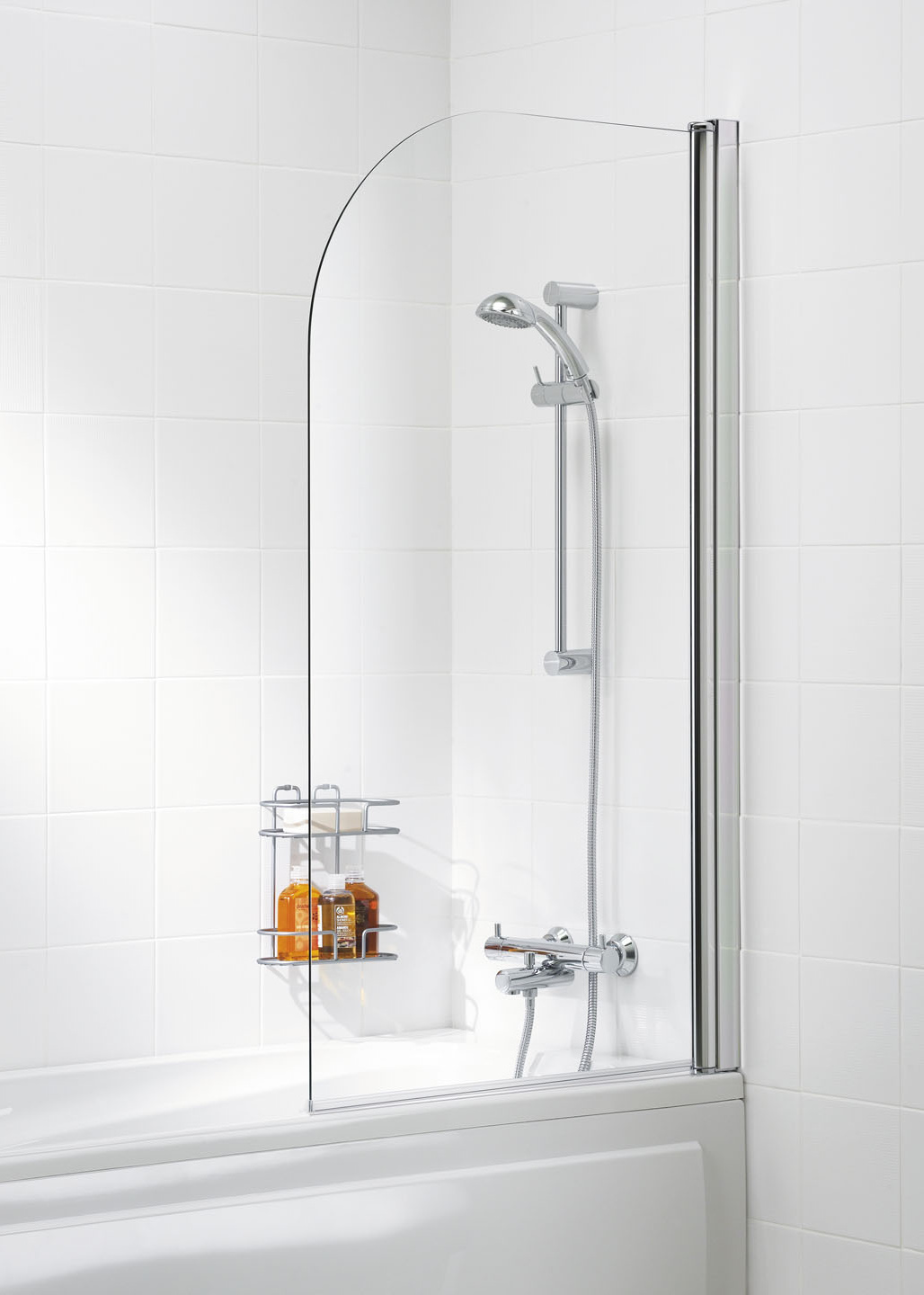 Curved Bath Screen 8mm Glass Bath Screens Lakes Bathrooms