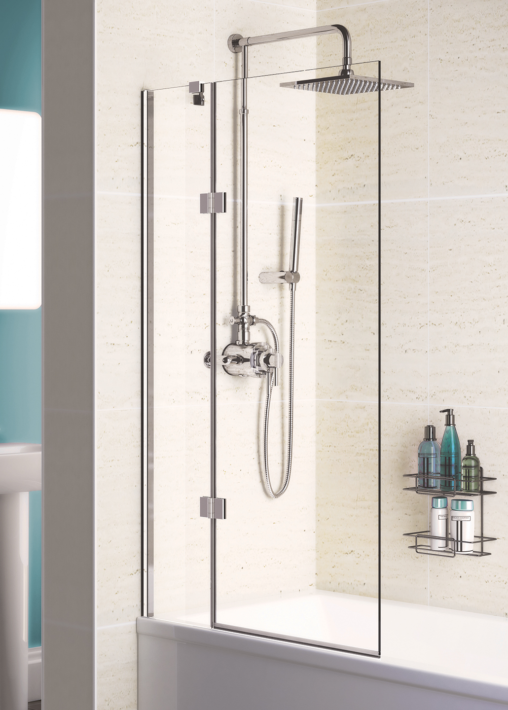 8mm Hinged Bath Screen Bath Screens Lakes