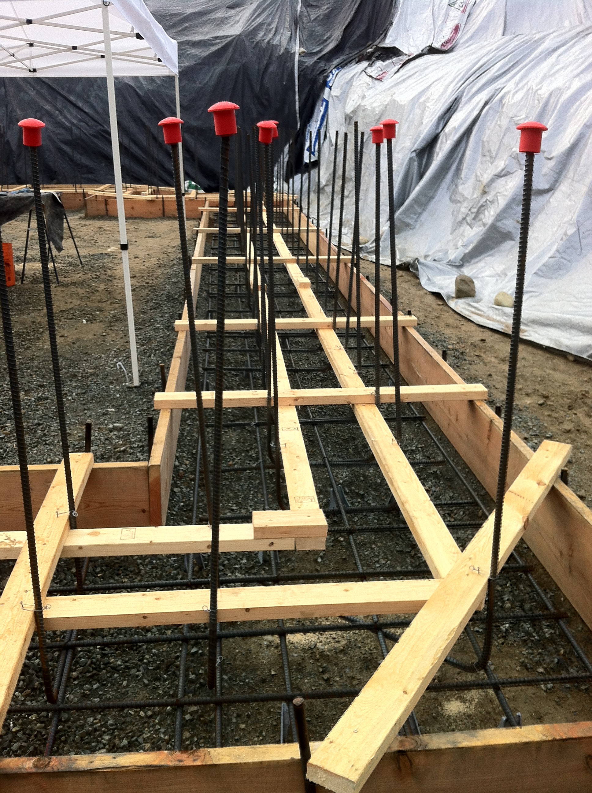 Preparing Footings Lakestone House A Stabilized Rammed Earth Home