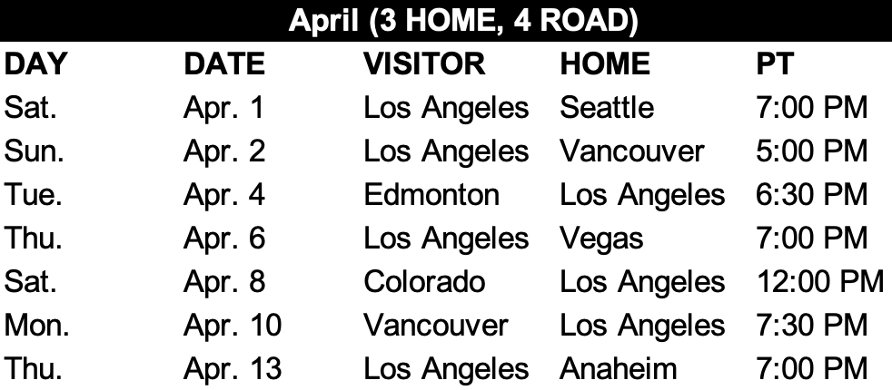 Breaking down the 2022-23 LA Kings schedule! - LA Kings Insider