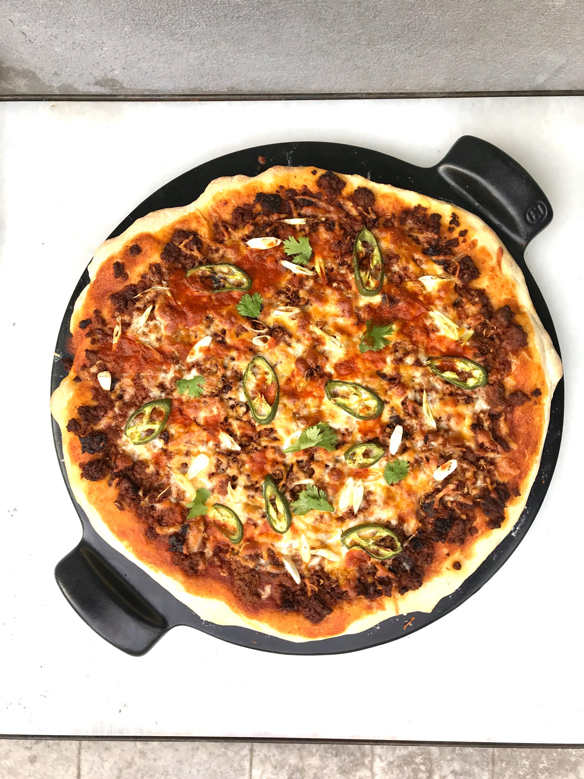 Impossible Meat Enchilada Pizza L.A. Kosher Kitchen