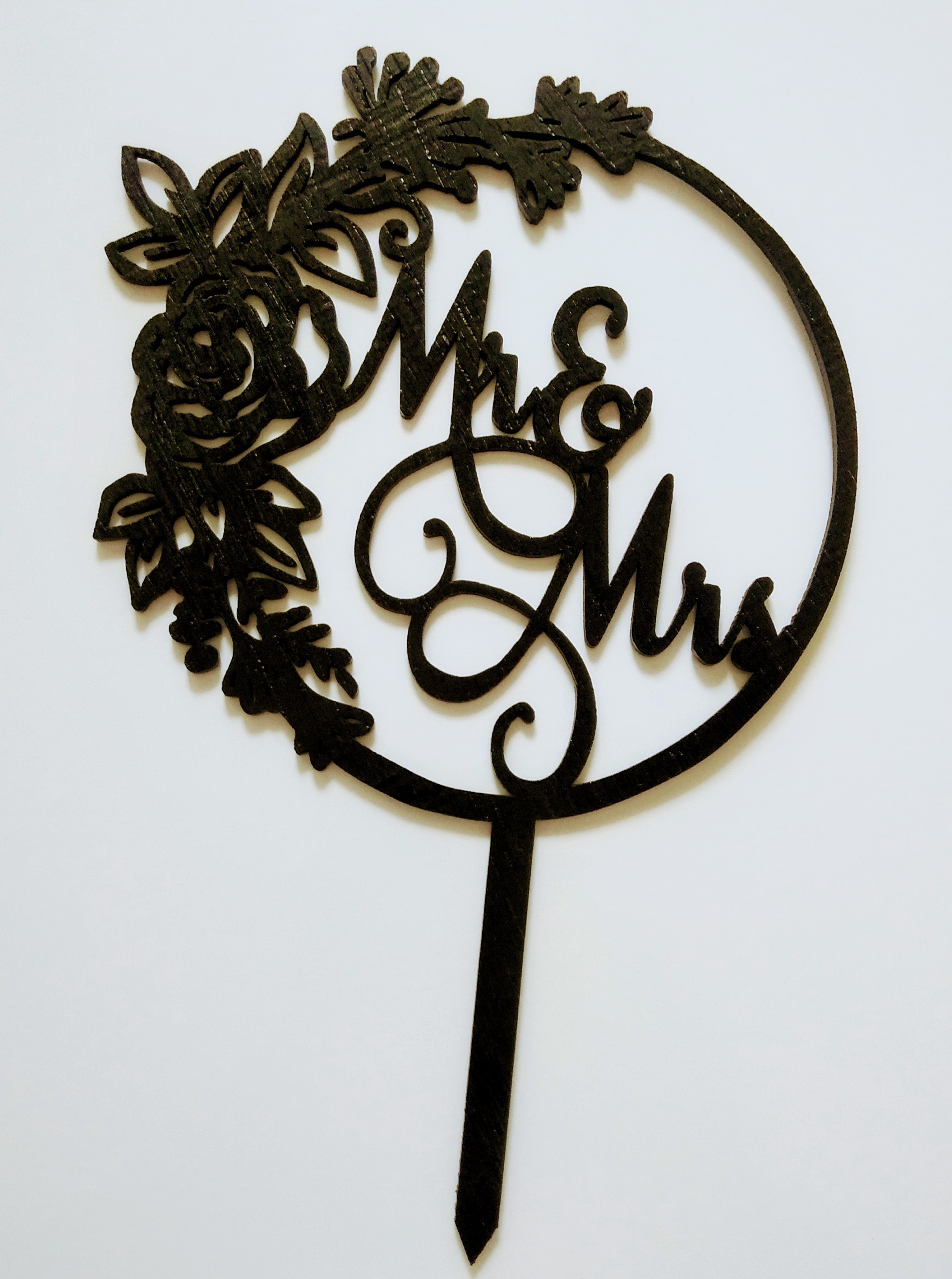 Mr&Mrs Cake Topper Black, Lakwimana