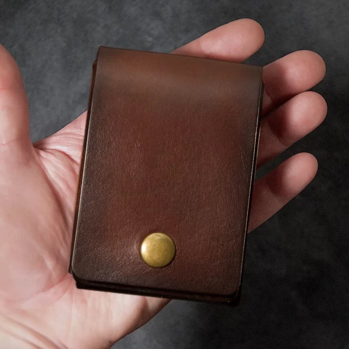 The smallest full size cards and cash wallet Leather wallet for men