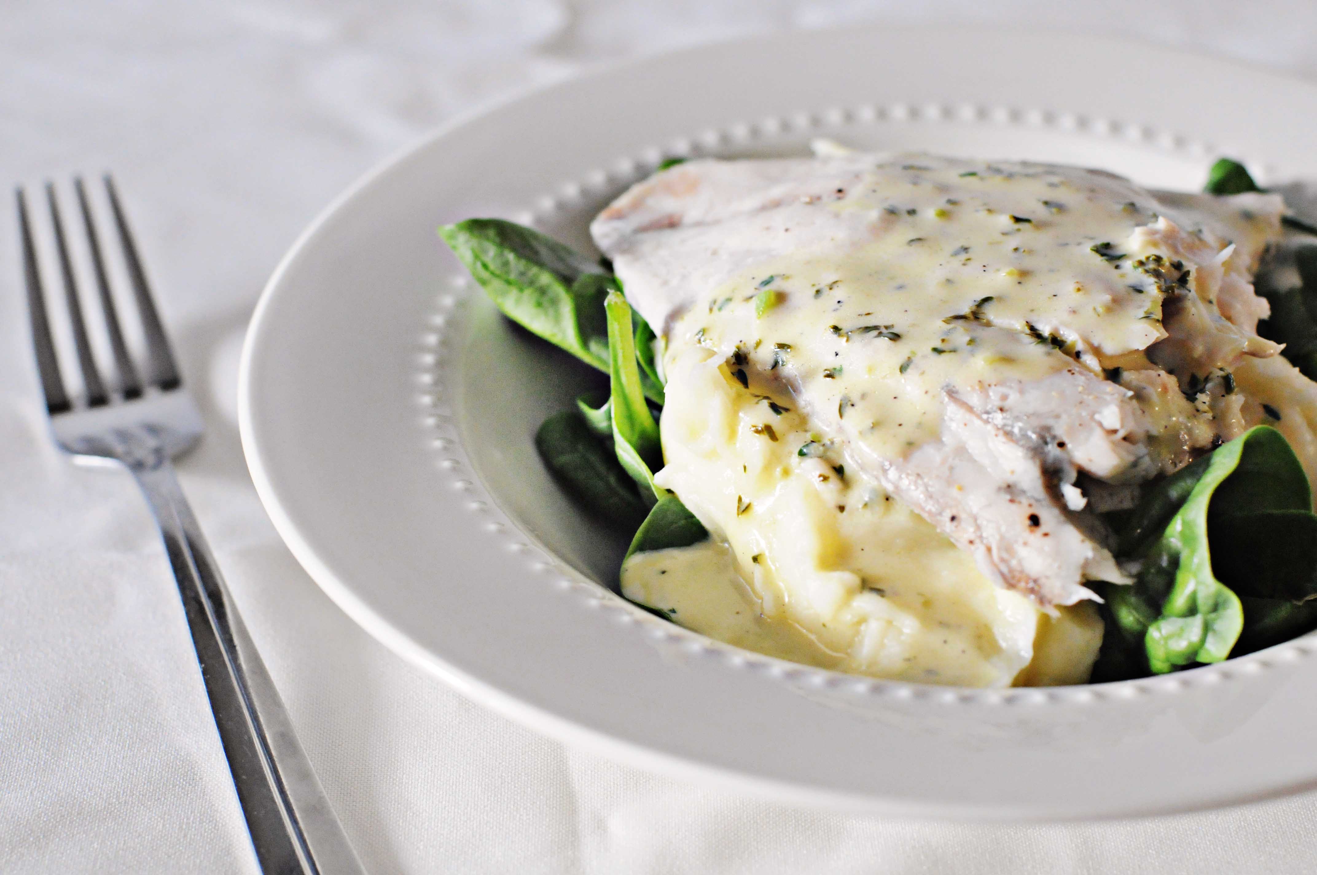 Barramundi with Mash Potato and Lemon Butter Sauce LaLa's Kitchen