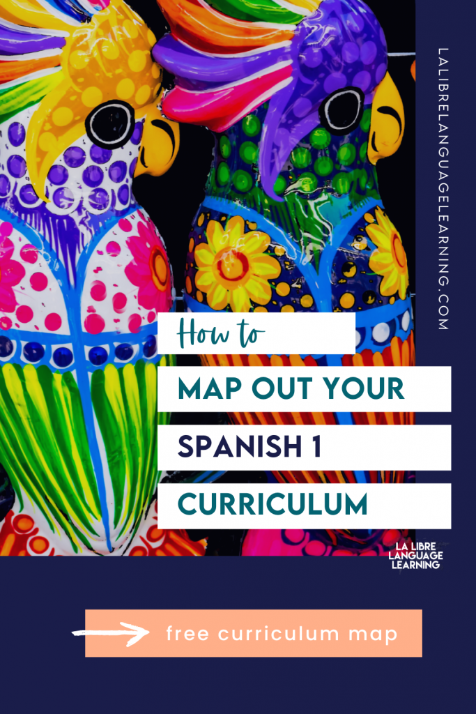 High School Spanish Curriculum Map for Level 1 How to Map out a Year