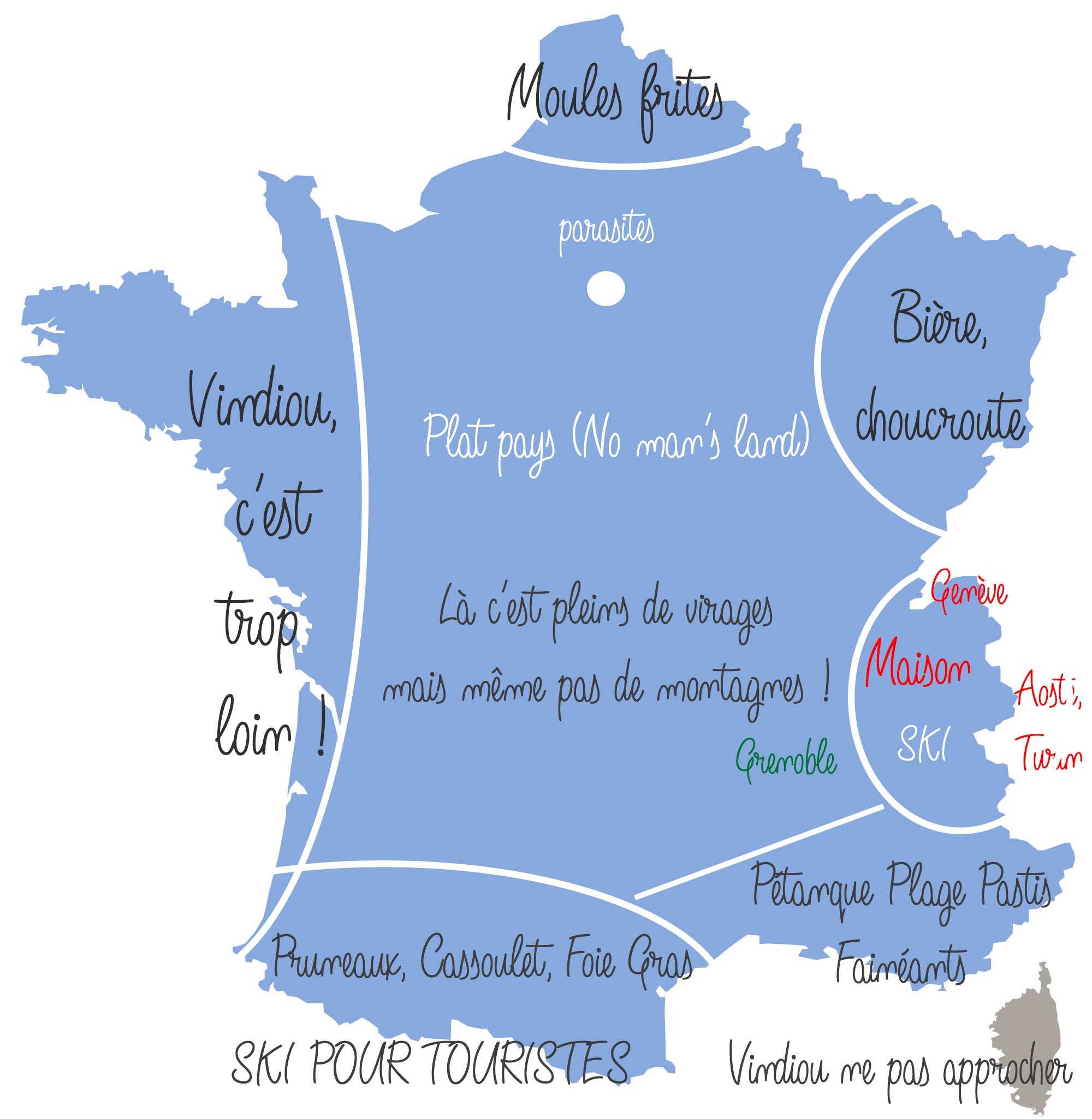La réputation des français selon leurs régions en 13