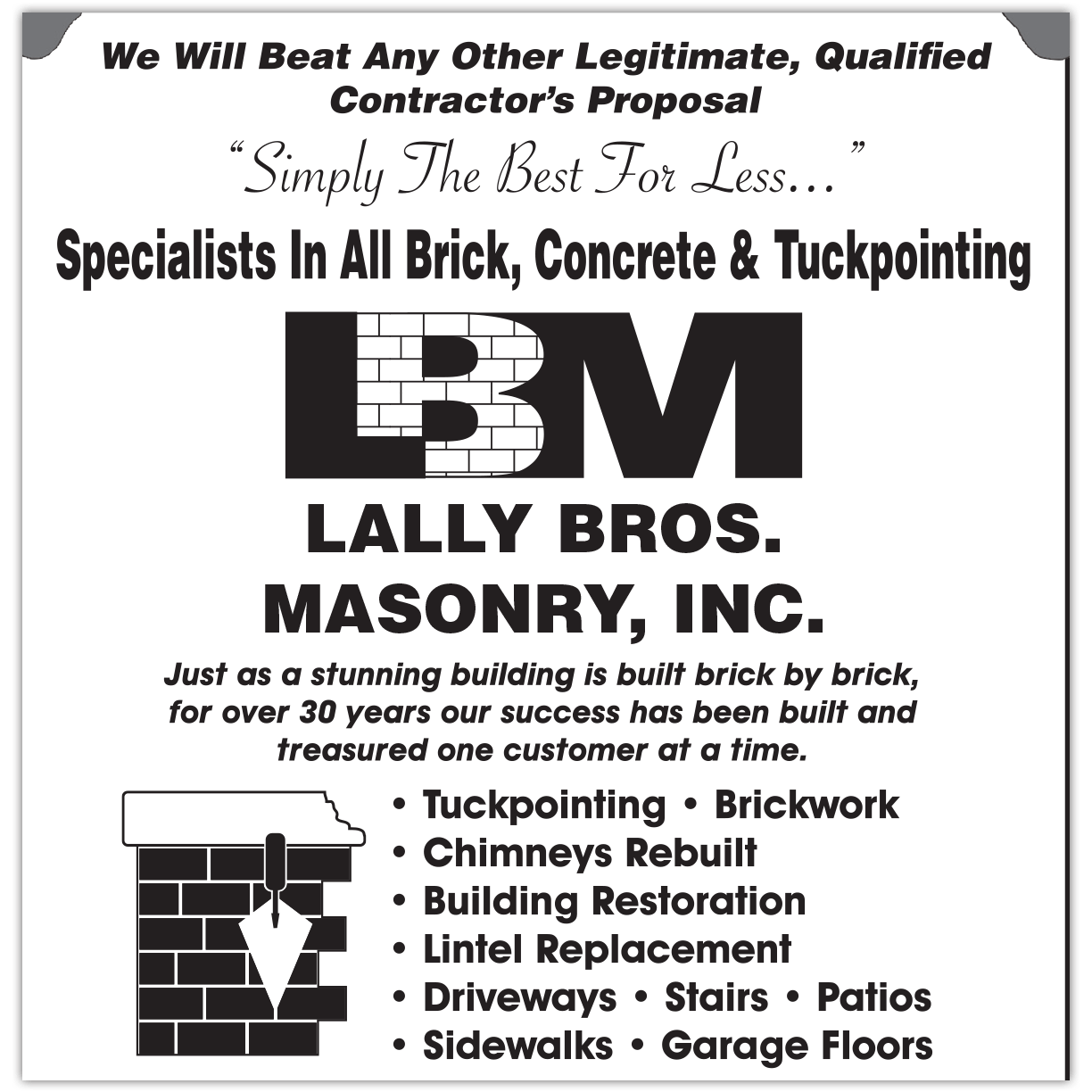 Lally Bros. Masonry Inc. About