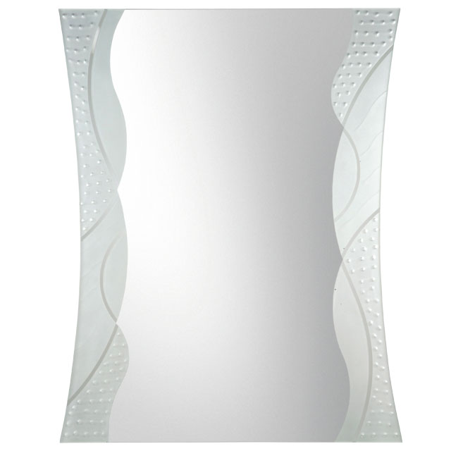 Textured Glass Framed Mirrors