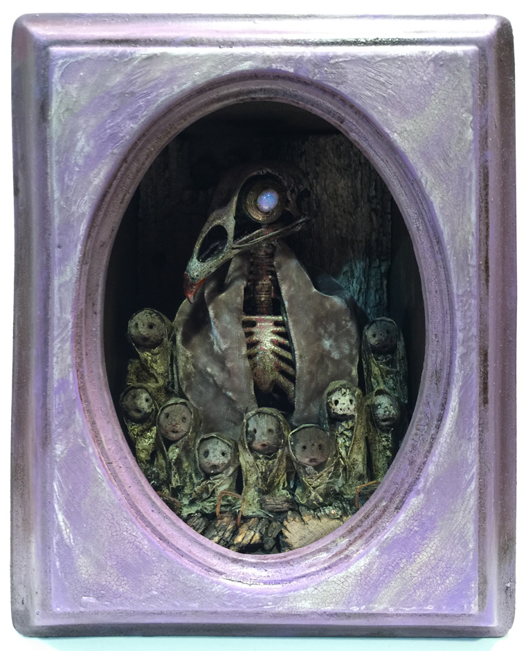 Krystopher Sapp - Chamberlain Based on "The Dark Crystal" Mixed media, 5x7x3.5" $500