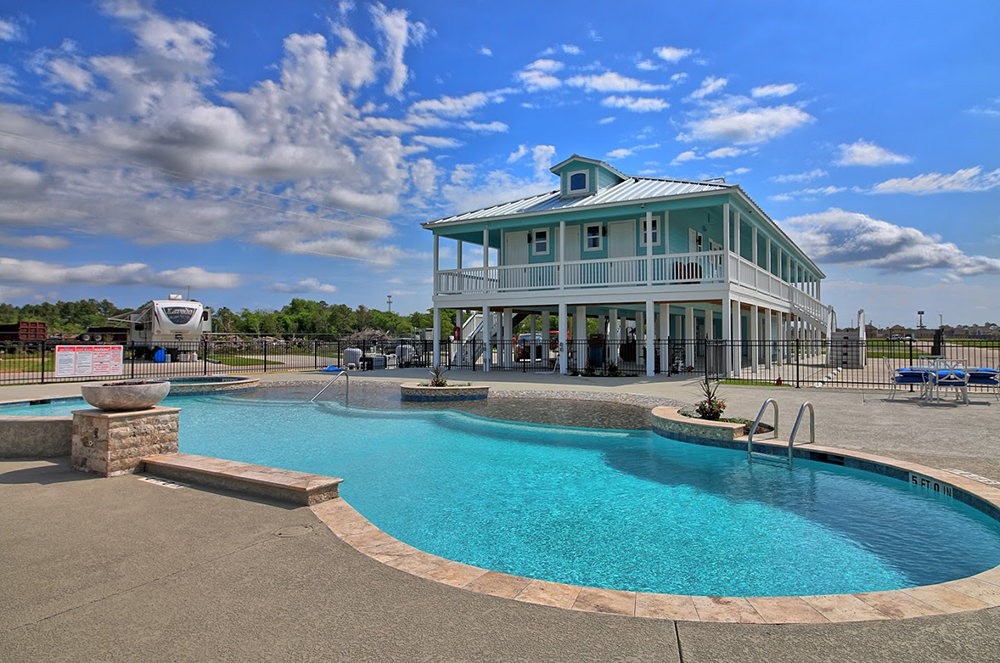 clubhouse pool RV Park Texas City La Marque rv resort near texas city