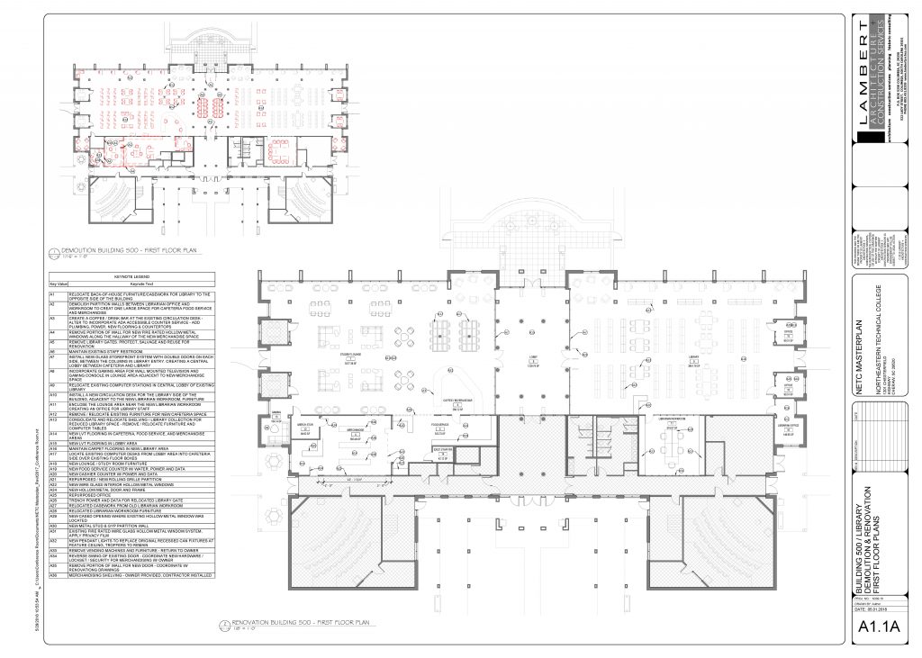 Cheraw Campus Master Plan Library Bldg Lambert Architecture