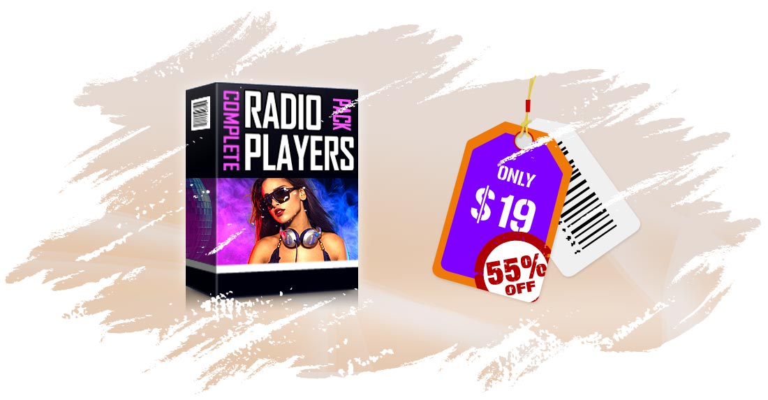 HTML5 Radio Players jQuery Plugins Bundle WordPress Plugins, Visual