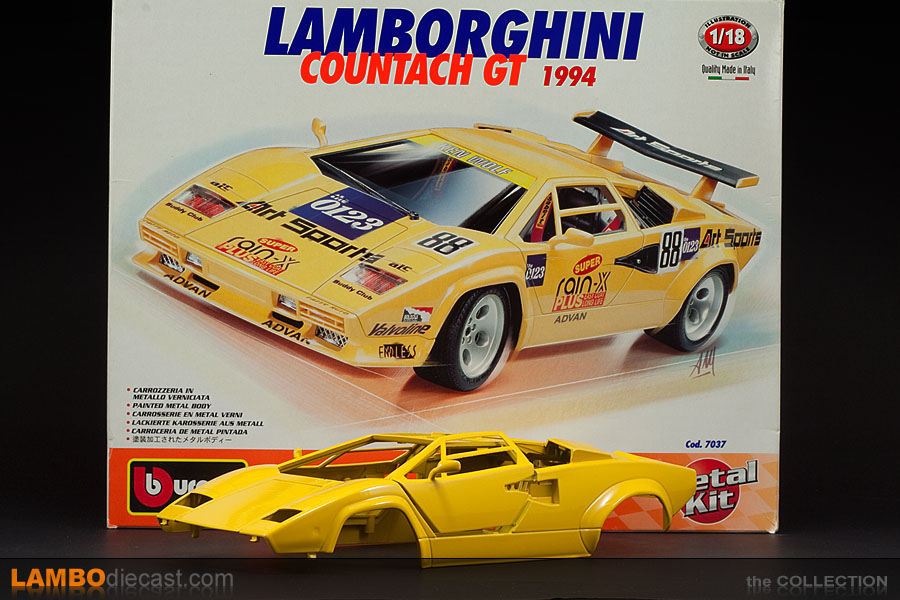 The 1/18 Countach Rain X from Bburago, a review by